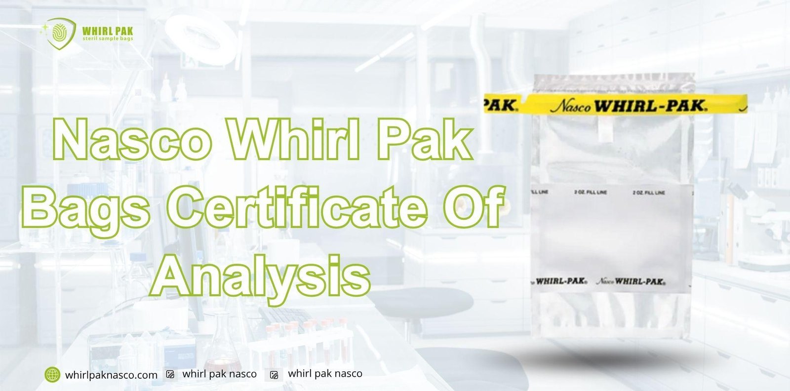 Nasco Whirl Pak Bags Certificate Of Analysis